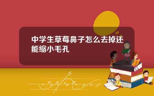 中学生草莓鼻子怎么去掉还能缩小毛孔