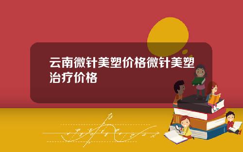 云南微针美塑价格微针美塑治疗价格