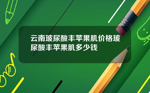 云南玻尿酸丰苹果肌价格玻尿酸丰苹果肌多少钱