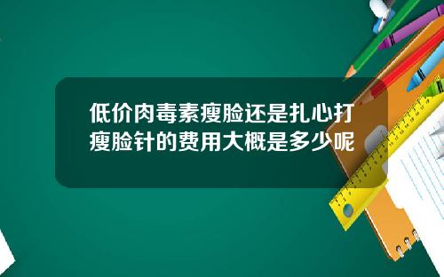 低价肉毒素瘦脸还是扎心打瘦脸针的费用大概是多少呢