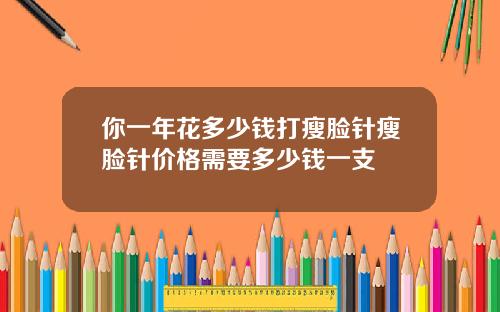 你一年花多少钱打瘦脸针瘦脸针价格需要多少钱一支
