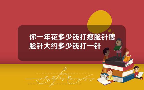 你一年花多少钱打瘦脸针瘦脸针大约多少钱打一针