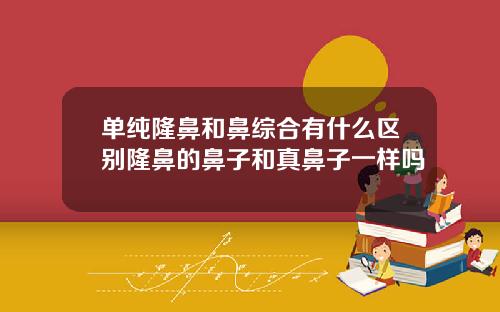 单纯隆鼻和鼻综合有什么区别隆鼻的鼻子和真鼻子一样吗