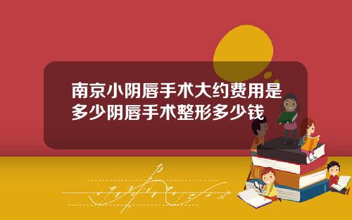 南京小阴唇手术大约费用是多少阴唇手术整形多少钱