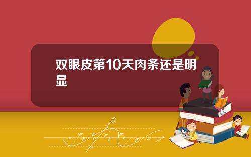 双眼皮第10天肉条还是明显