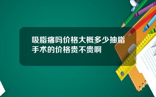 吸脂痛吗价格大概多少抽脂手术的价格贵不贵啊