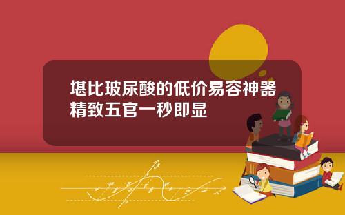 堪比玻尿酸的低价易容神器精致五官一秒即显