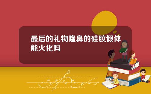 最后的礼物隆鼻的硅胶假体能火化吗