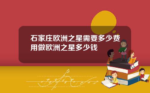 石家庄欧洲之星需要多少费用做欧洲之星多少钱