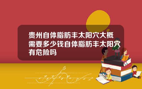 贵州自体脂肪丰太阳穴大概需要多少钱自体脂肪丰太阳穴有危险吗