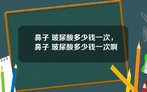 鼻子 玻尿酸多少钱一次,鼻子 玻尿酸多少钱一次啊